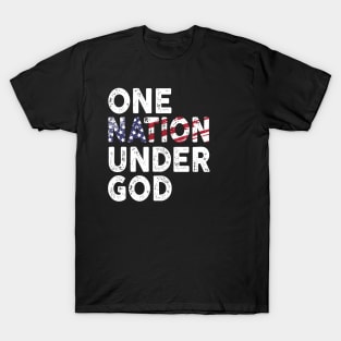 One Nation Under God USA Flag T-Shirt